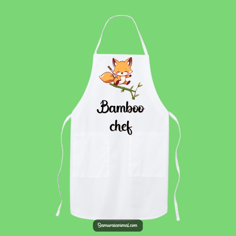 Funny Fox Chef Apron: Playful Leaper Cooking Wear, Fun Gift