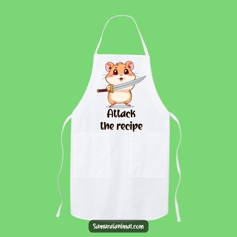 Funny Hamster Apron: Kitchen Spinning Warrior - Chef's Fierce Gift!