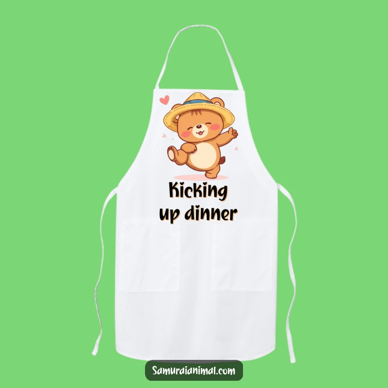 Funny Sleepy Bear Kick Apron Cook with Dreamy Energy and Style