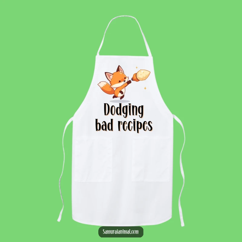 Funny Tiny Fox Dodge Apron - Cook with Agility in the Kitchen Gift