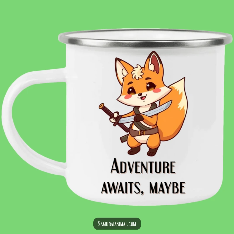 Funny Fox Adventure Camping Mug: Hilarious Outdoor Gear for Explorers