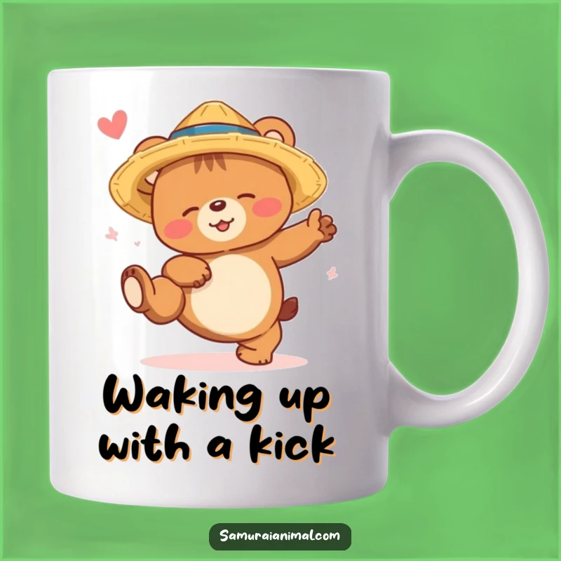 Funny Sleepy Bear Kick Mug A Hilarious Gift for Lazy Dreamers