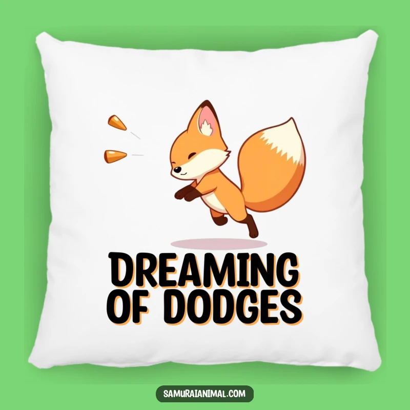 Funny Fox Dodge Pillow: Plush Comfort Meets Hilarious Evasion Cushion
