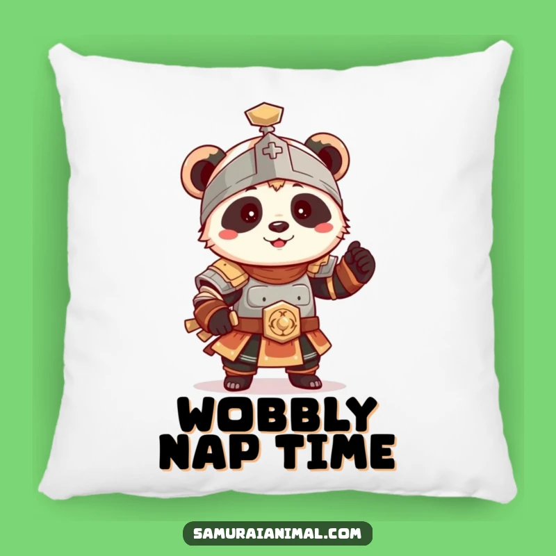 Funny Panda Armor Pillow: Huggable Warrior Buddy!