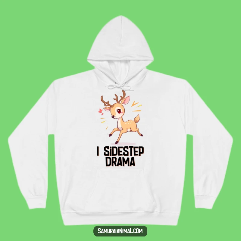 Funny Deer Hoodie: Cozy Graceful Dodge - Warm & Whimsical Forest Gift!