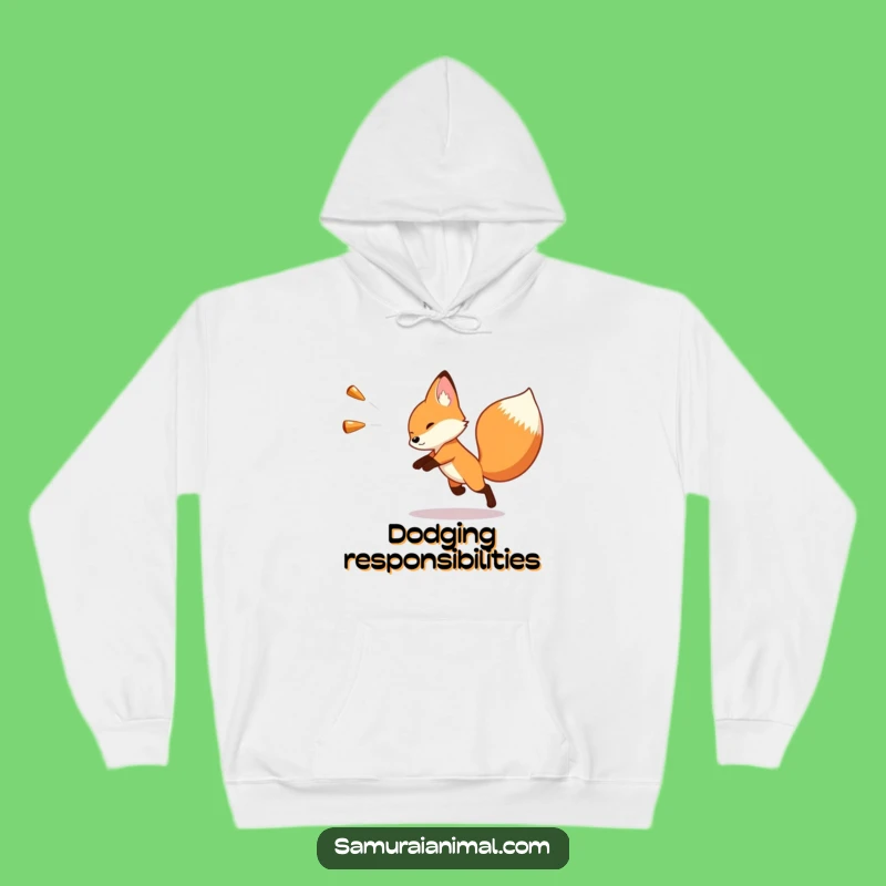 Funny Fox Dodge Hoodie: Cozy Comfort Meets Hilarious Evasion, Ideal Gag Gift