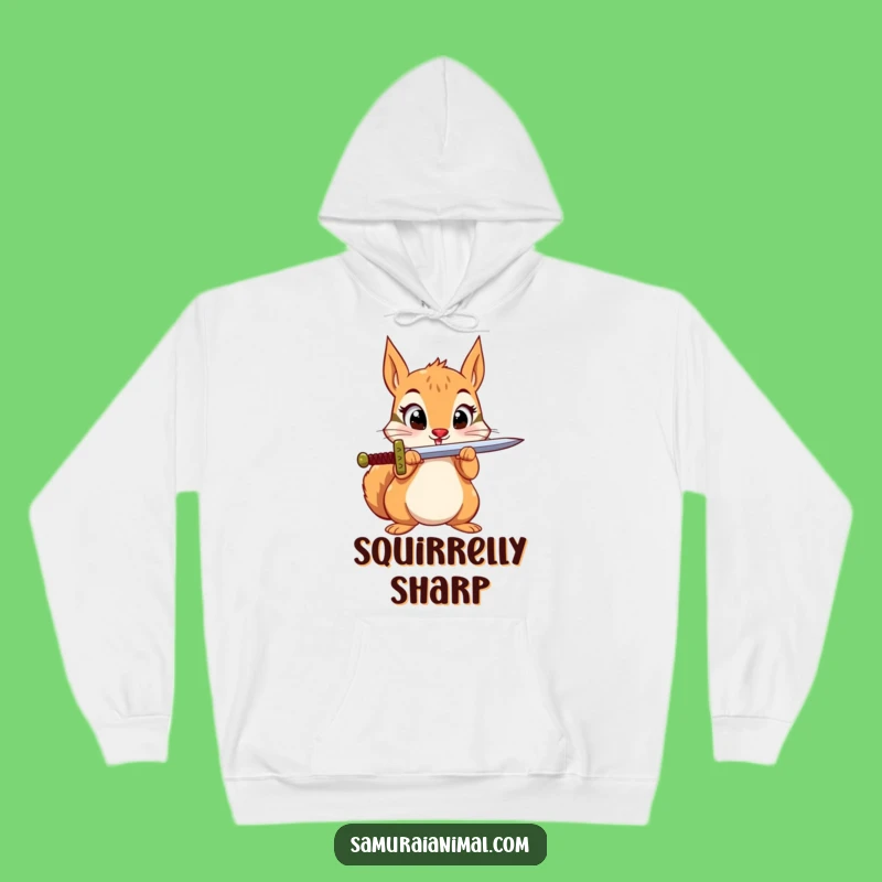 Funny Squirrel Sword Hoodie: Cozy & Cool Adventure Gear