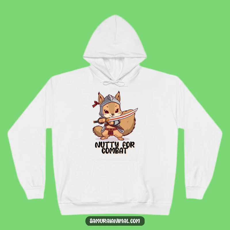 Funny Squirrel Samurai Hoodie: Armor Up for Cozy Defense