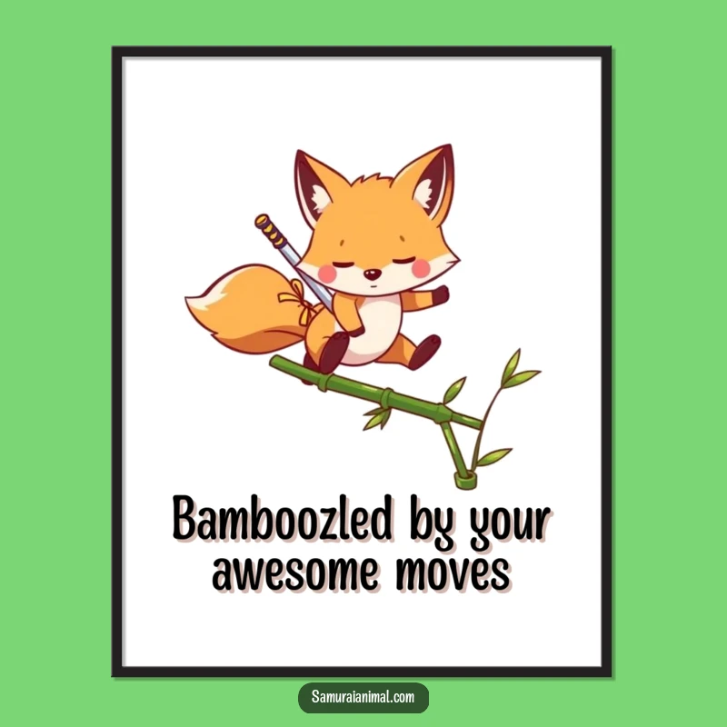 Free Printable Fox Ninja Art - Funny Playful Downloadable Decor