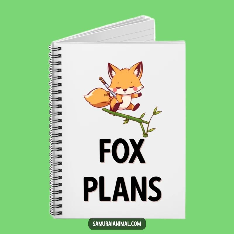 Funny Fox Ninja Notebook: Playful Leaper Journal, Great Gift for Notes
