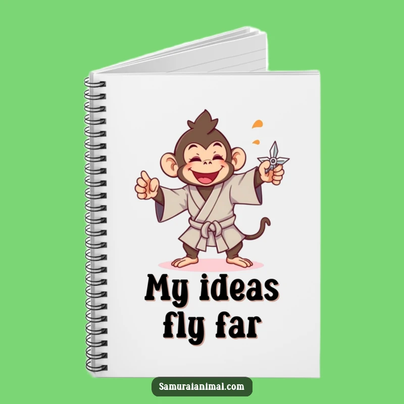 Funny Monkey Ninja Notebook: Plan Your Playful Moves