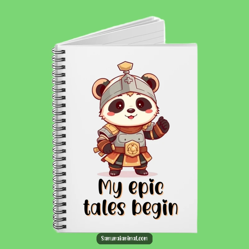 Funny Panda Armor Notebook: Jot Down Warrior Plans!