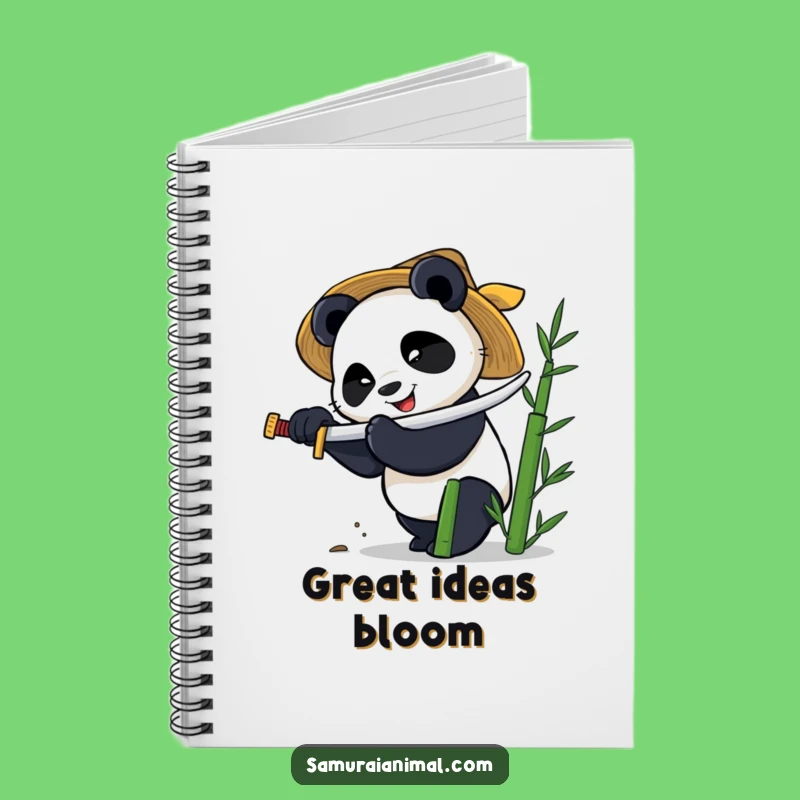 Funny Panda Katana Notebook - Hilarious Journal for Kung Fu Notes