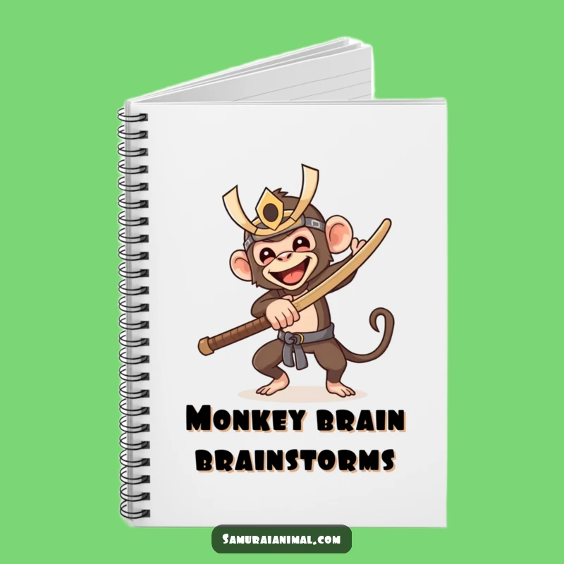 Funny Samurai Monkey Notebook: Hilarious Warrior Journal for Ideas