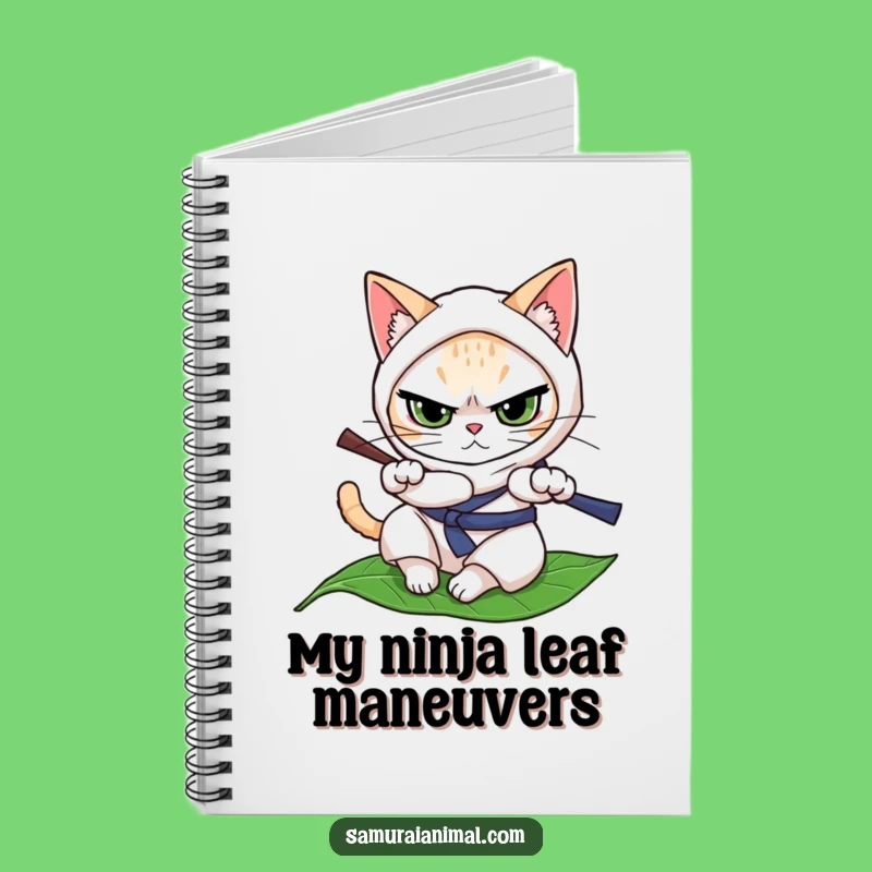 Funny Cat Ninja Notebook - Plan Your Stealthy Moves!