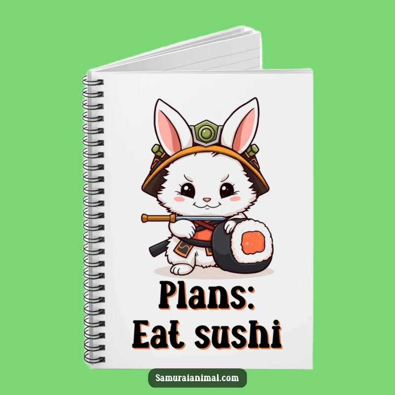 Funny Rabbit Samurai Notebook: Hilarious Journal for Ideas and Doodles
