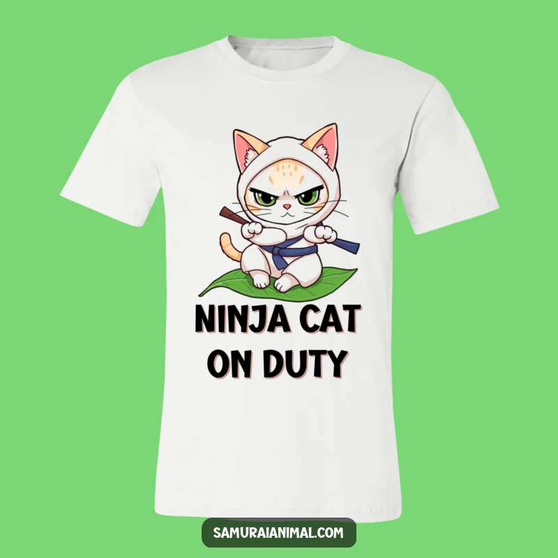 Funny Cat Ninja T-Shirt - Master Your Moves with Purrfection!