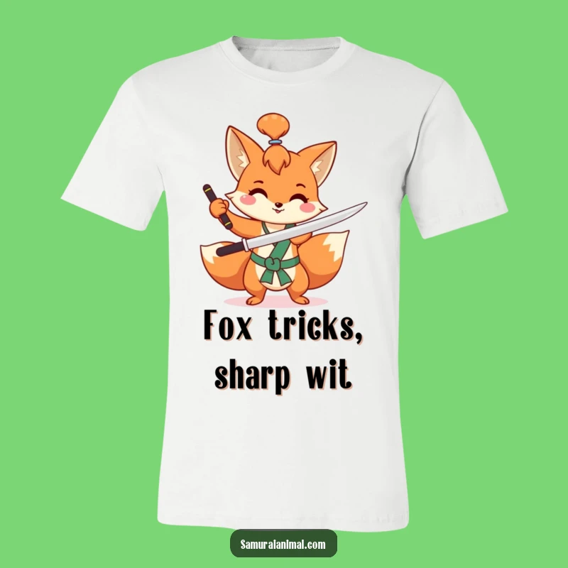 Funny Fox Sword T-Shirt Unleash Your Inner Trickster in Style