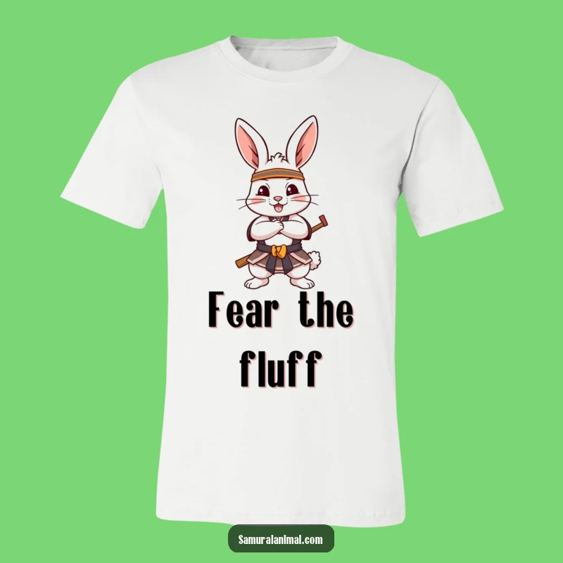 Funny Samurai Rabbit T-Shirt: Unleash Your Inner Fighter with this Playful Character Tee