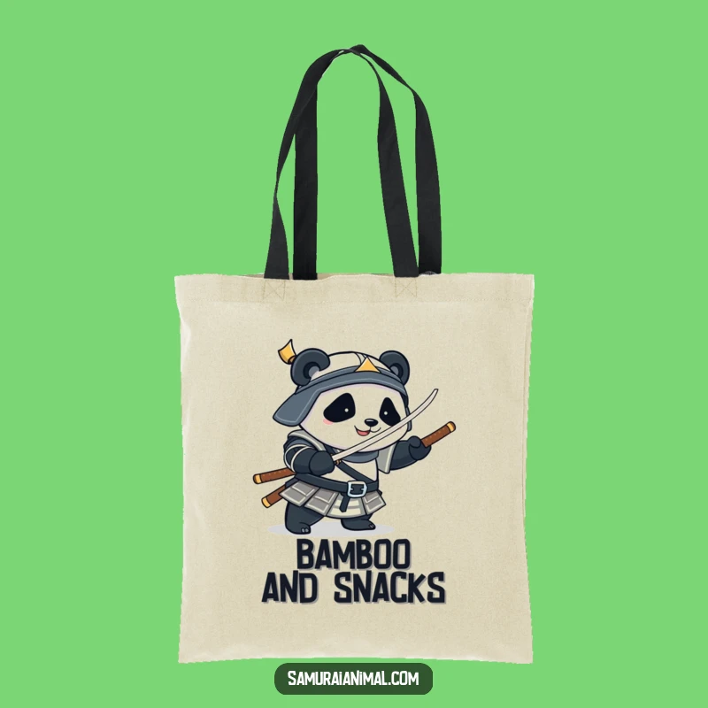 Funny Panda Samurai Tote Bag: Carry Your Essentials with Warrior Flair