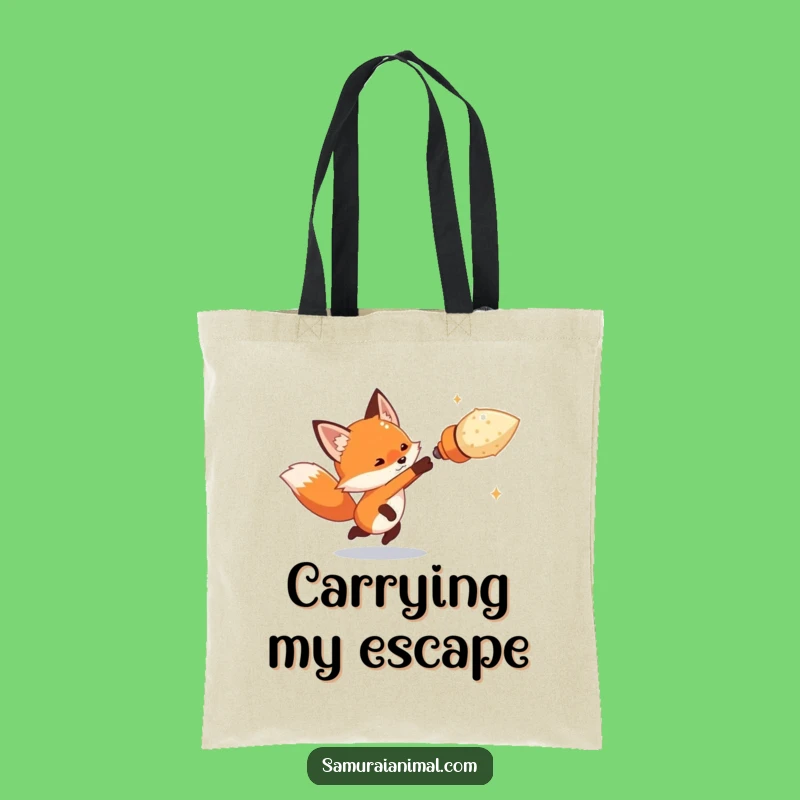 Funny Tiny Fox Dodge Tote Bag - Carry Your Agility with Playful Style Gift
