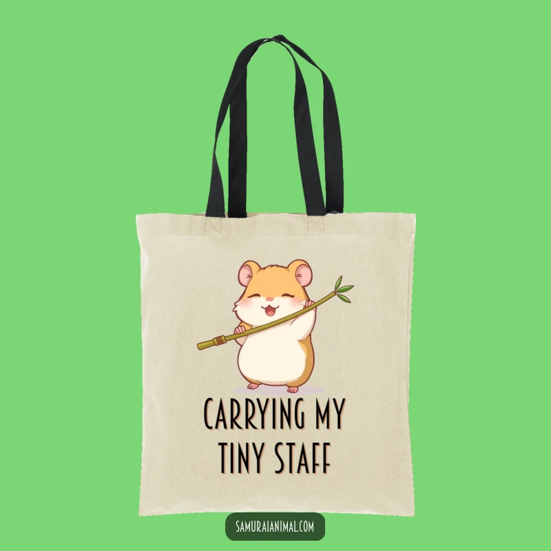 Funny Hamster Kung Fu Tote Bag: Carry Your Humor and Essentials