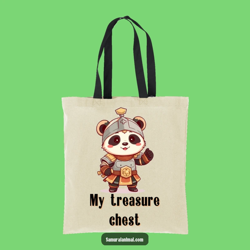 Funny Panda Armor Tote Bag: Carry Your Treasures with Charm!