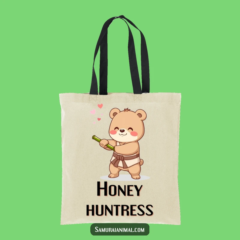 Funny Bear Sword Tote Bag: Carry Your Gear with Style, Hilarious Accessory Gift